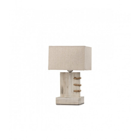 Lampe de table GEA Bois,Tissu|Lampes à poser|Luminaire Center