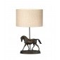Lampe de table Spirit Résine,toile de jute Patine Bronze|Lampes à poser|Luminaire Center