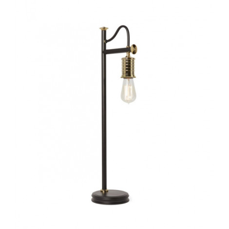 Lampe de table Douille Acier Laiton poli, noir|Lampes à poser|Luminaire Center