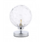 Lampe de table Esben Chrome poli, verre moulé|Lampes à poser|Luminaire Center