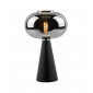Lampe de table Jensen Noir satiné,Verre fumé|Lampes à poser|Luminaire Center