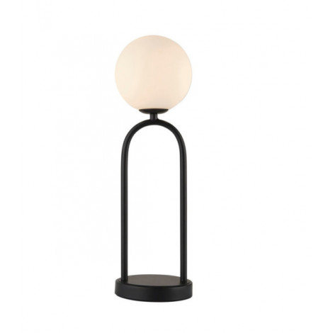 Lampe de table Motif Verre,Acier Noir mat, verre opale mat|Lampes à poser|Luminaire Center