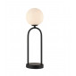 Lampe de table Motif Verre,Acier Noir mat, verre opale mat|Lampes à poser|Luminaire Center