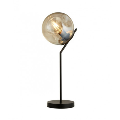 Lampe de table Punch Acier doux,verre Noir|Lampes à poser|Luminaire Center
