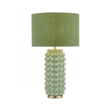 Lampe de table Etzel Laiton satiné, vert|Lampes à poser|Luminaire Center