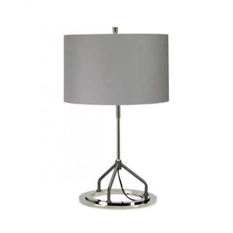 Lampe de table Vicenza Acier Blanc, nickel poli|Lampes à poser|Luminaire Center