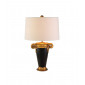 Lampe de table Gallier Tissu,résine,acier Noir,Or|Lampes à poser|Luminaire Center