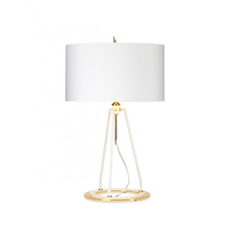 Lampe de table Ferrara Or blanc poli|Lampes à poser|Luminaire Center