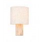 Lampe de table Durban Bois,Tissu Lin naturel, bois d'eucalyptus naturel|Lampes à poser|Luminaire Center