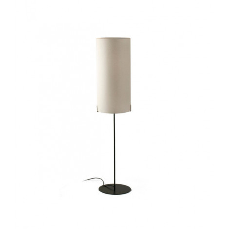 Lampe de table Nila Acier Noir mat avec abat-jour haut blanc cassé|Lampes à poser|Luminaire Center