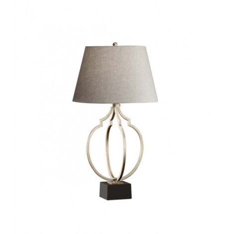 Lampe de table Grandeur Feuille d'argent noire et ébène|Lampes à poser|Luminaire Center