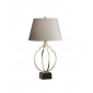 Lampe de table Grandeur Feuille d'argent noire et ébène|Lampes à poser|Luminaire Center