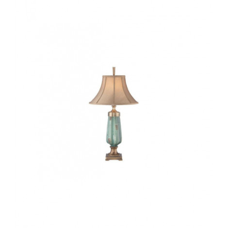 Lampe de table Monteverde Céramique,Vert,Laiton vieilli|Lampes à poser|Luminaire Center