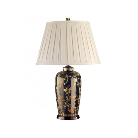 Lampe de table Blackbirds Porcelaine Noir,Or|Lampes à poser|Luminaire Center