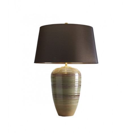 Lampe de table Demeter Porcelaine Marron, Vert|Lampes à poser|Luminaire Center