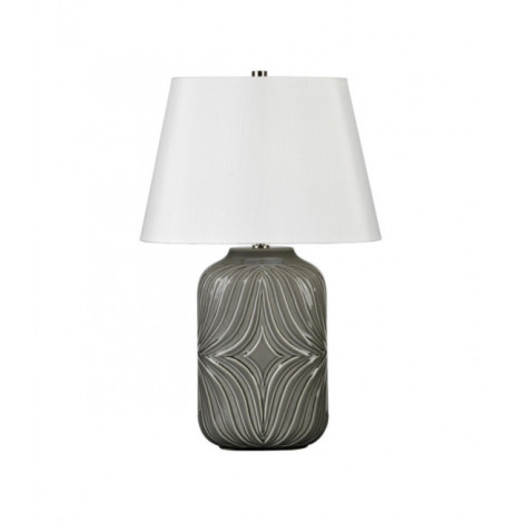 Lampe de table Muse Porcelaine Gris|Lampes à poser|Luminaire Center