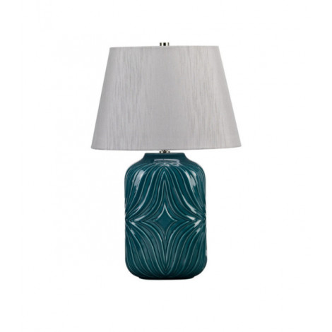 Lampe de table Muse Porcelaine Turquoise|Lampes à poser|Luminaire Center