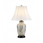 Lampe de table Silverthistle Porcelaine Argent, Blanc|Lampes à poser|Luminaire Center