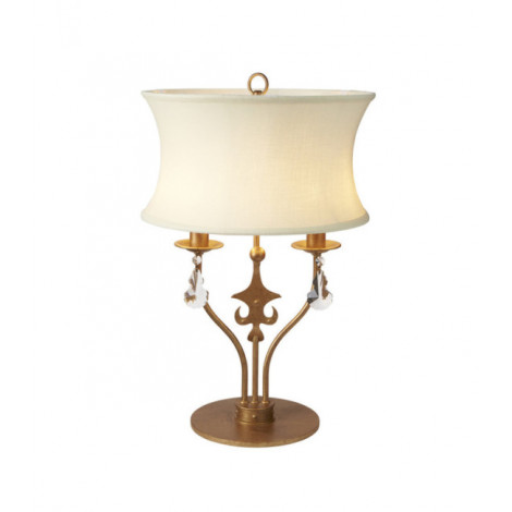 Lampe de table Windsor Acier Or|Lampes à poser|Luminaire Center