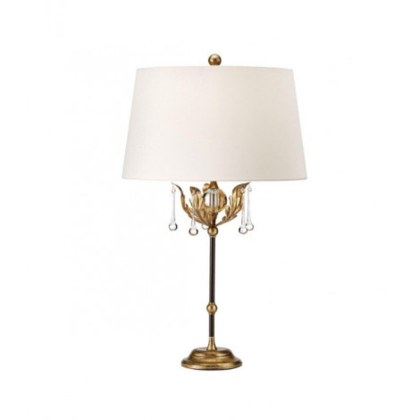Lampe de table Amarilli Abat-jour en acier,verre taillé K9 Bronze|Lampes à poser|Luminaire Center