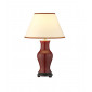 Lampe de table Oxblood Abat-jour à base de porcelaine,de bois, Sang de bœuf|Lampes à poser|Luminaire Center