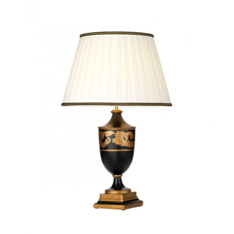 Lampe de table Narbonne Bois Noir et Or|Lampes à poser|Luminaire Center