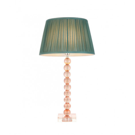Lampe de table Adelie Acier,verre cristal Verre Cristal Blush & Soie de Sapin|Lampes à poser|Luminaire Center
