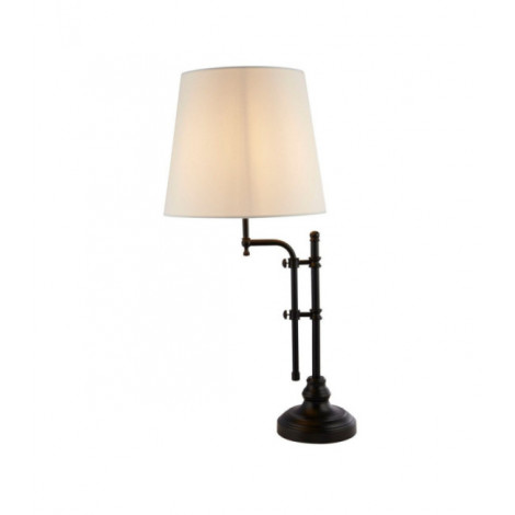 Lampe de table Munich Acier doux Noir mat, teinte naturelle|Lampes à poser|Luminaire Center