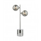 Lampe de table Spiral Chrome poli, verre fumé|Lampes à poser|Luminaire Center