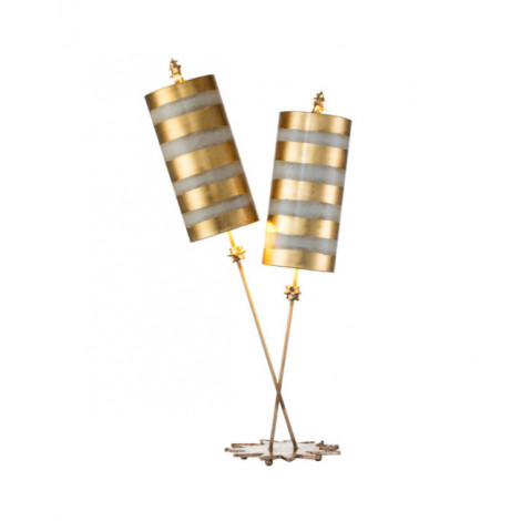 Lampe de table Nettle Feuille d'or,Taupe|Lampes à poser|Luminaire Center