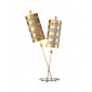 Lampe de table Nettle Feuille d'or,Taupe|Lampes à poser|Luminaire Center