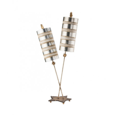 Lampe de table Nettle Crème, Feuille d'Argent|Lampes à poser|Luminaire Center