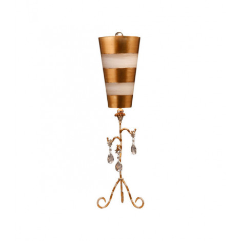 Lampe de table Tivoli Acier Or, Crème|Lampes à poser|Luminaire Center