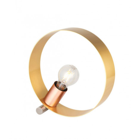 Lampe de table Hoop Acier Nickel, Cuivre, Laiton Brossé|Lampes à poser|Luminaire Center