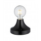 Lampe de table Quay Céramique,acier Vernis noir brillant et plaque chromée|Lampes à poser|Luminaire Center
