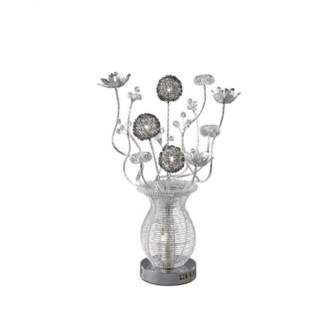 Lampe de table Calista Argent, Chrome poli|Lampes à poser|Luminaire Center