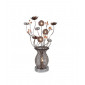 Lampe de table Calista Marron, Chrome poli|Lampes à poser|Luminaire Center