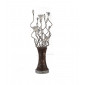 Lampe de table Kristal Chrome poli, café|Lampes à poser|Luminaire Center