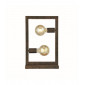 Lampe de table Oblong Acier doux Brun rustique|Lampes à poser|Luminaire Center