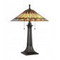 Lampe de table Alcott Verre Tiffany Bronze|Lampes à poser|Luminaire Center