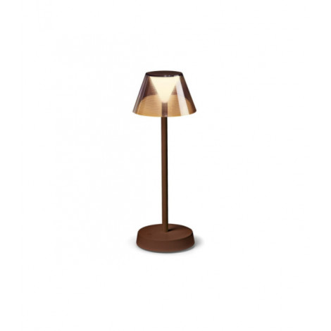 Lampe de table LED LOLITA Métal,Plastique Café Marron|Lampes à poser|Luminaire Center