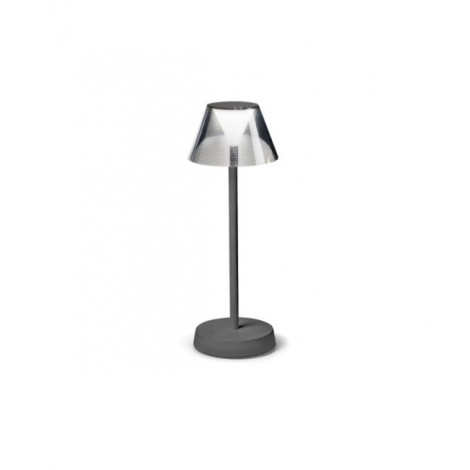 Lampe de table LED LOLITA Métal,Plastique Gris foncé|Lampes à poser|Luminaire Center