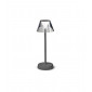 Lampe de table LED LOLITA Métal,Plastique Gris foncé|Lampes à poser|Luminaire Center