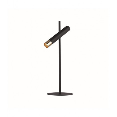 Lampe de table LED Cylinder Acier doux Or, Sable Noir|Lampes à poser|Luminaire Center