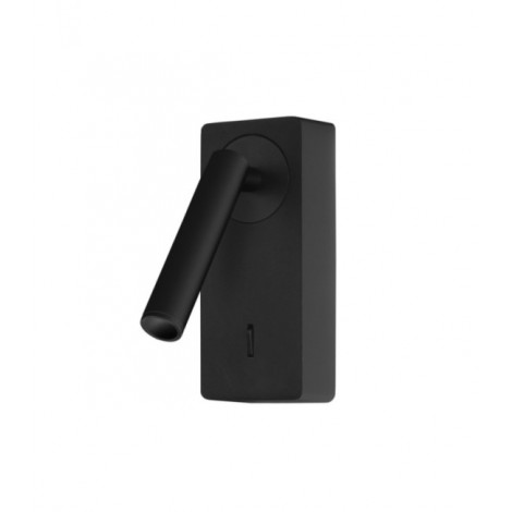 Lampe de lecture Colo Polycarbonate,Aluminium Transparent, Noir|Lampes à poser|Luminaire Center