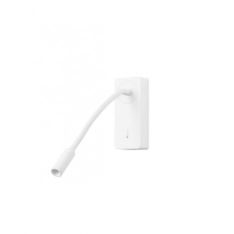 Lampe de lecture Mine Polycarbonate,Aluminium Transparent, Blanc|Lampes à poser|Luminaire Center