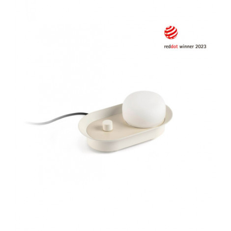 Lampe de table Maya Aluminium,Acier Blanc Mat|Lampes à poser|Luminaire Center
