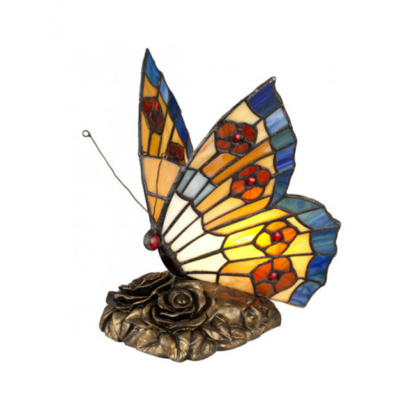 Lampe de table Butterfly Verre Tiffany Bronze architectural|Lampes à poser|Luminaire Center