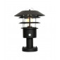 Lampe sur pied Helsingor Acier inoxydable,verre transparent Noir|Lampes à poser|Luminaire Center