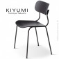 Chaise KIYUMI-WOOD, 4 pieds structure acier, assise et dossier en contreplaqué de frêne. Lot de 4 pièces.|Chaise|100chaises